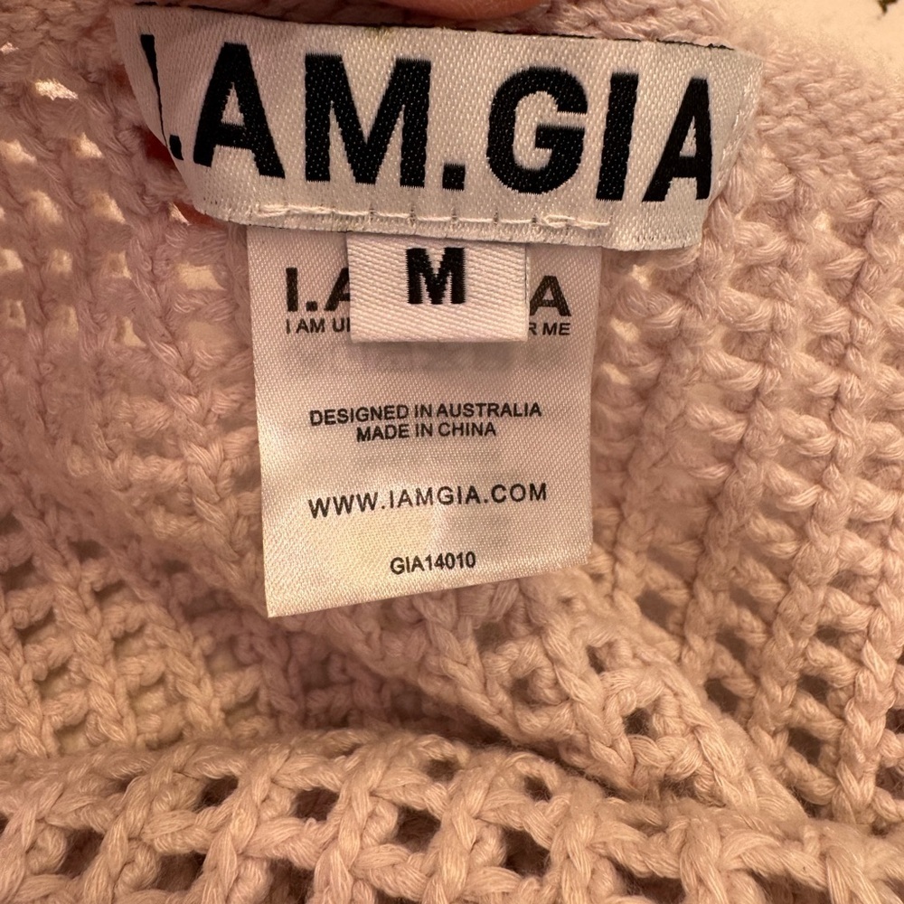I.AM.GIA Ombré Crochet Mini Dress in White to Lavender - Picture 9 of 9